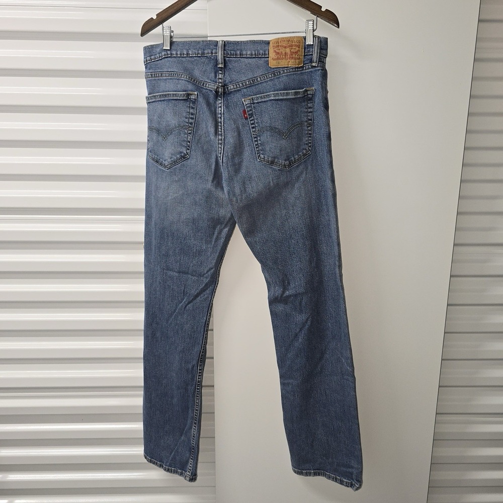 Levi's 559 Relaxed Straight Jeans Men's 34x31 Light Wash Denim Red Tab